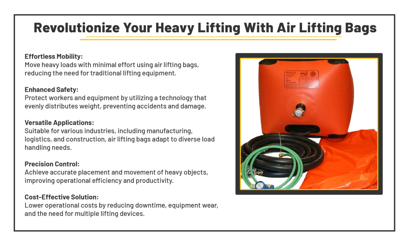 Air lifting bags revolutionize heavy lifting