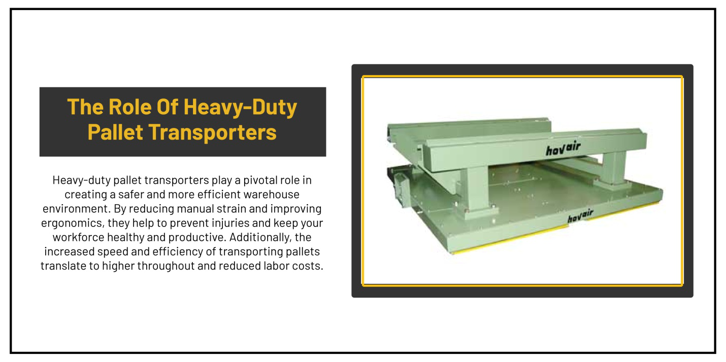 Heavy duty pallet transporters