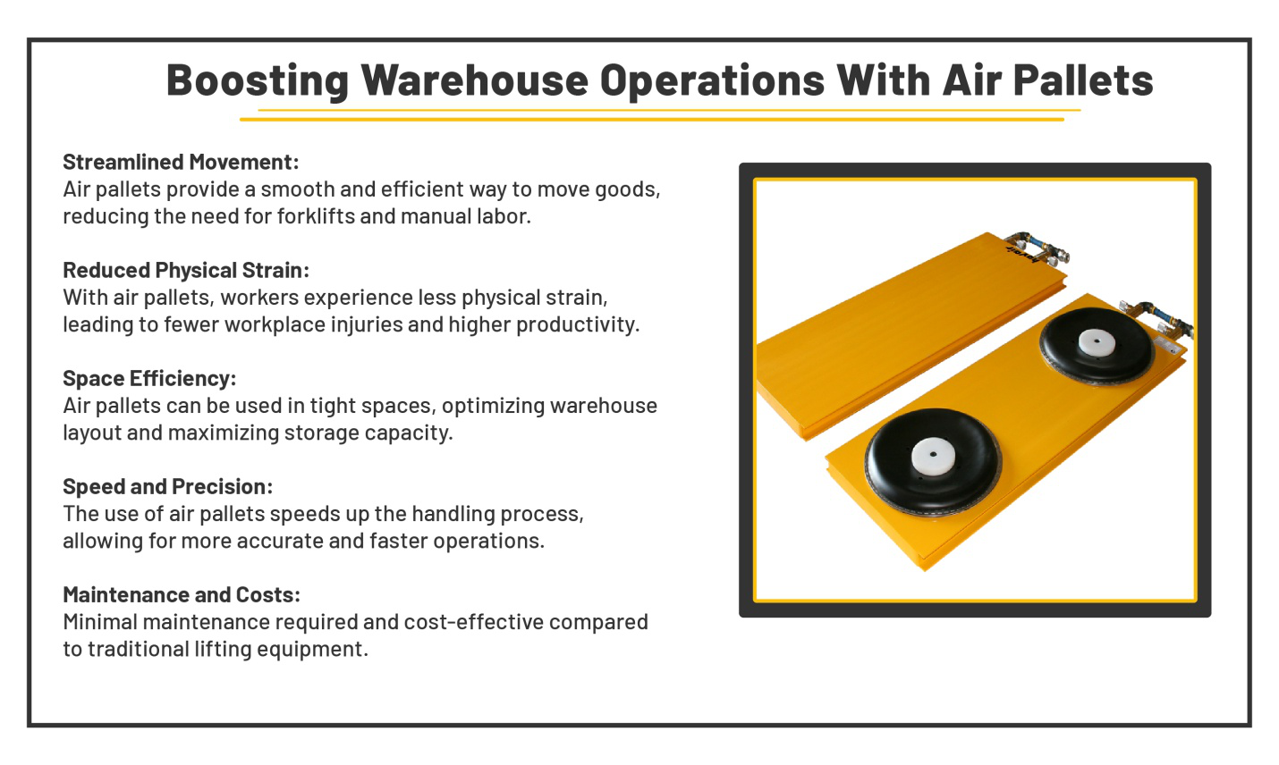 warehouse operations with air pallets