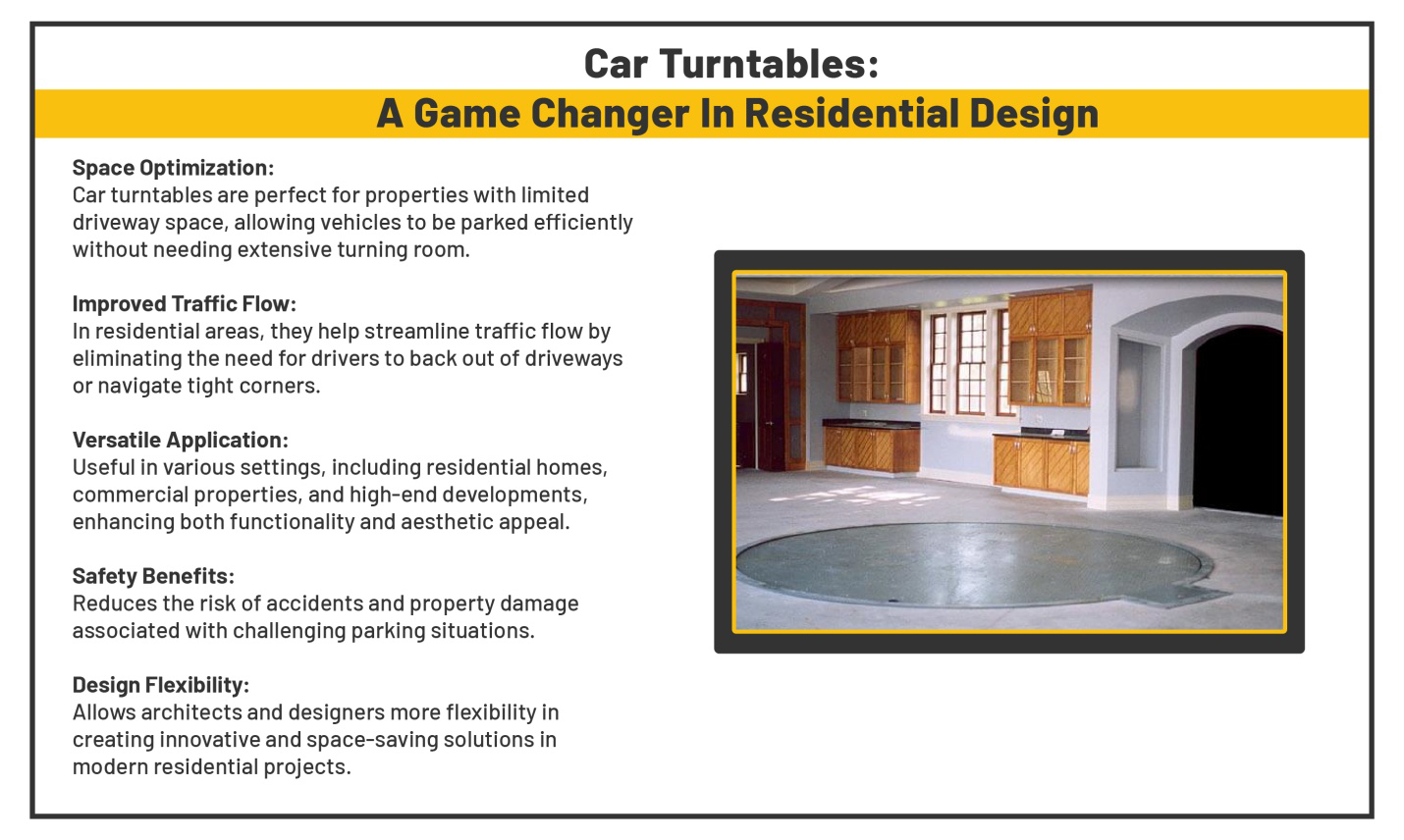 Car turntables are a game changer in residential design
