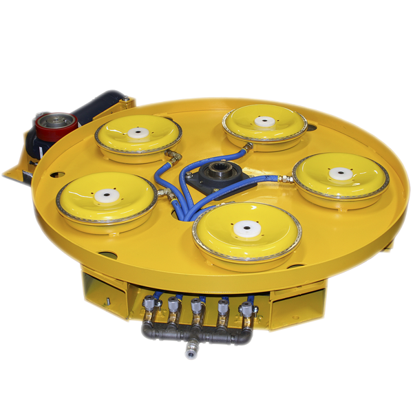 Industrial Motorized Turntable, Large Stainless Steel