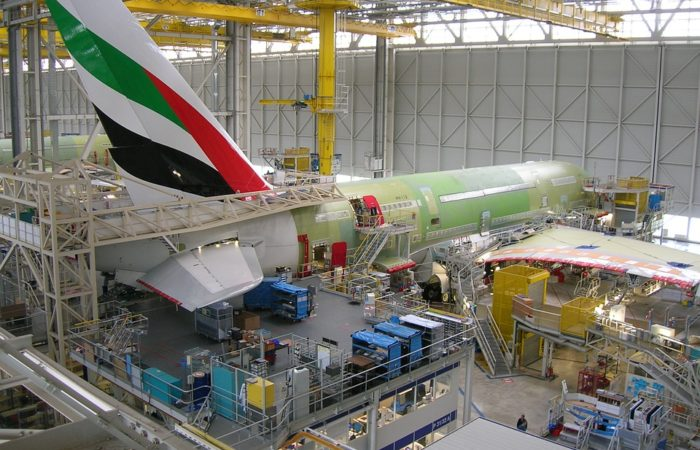 Air Bearing Moving Systems at an Aircraft Manufacturing Plant for Tooling, Moving, and High-Density Manufacturing