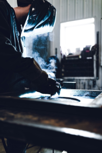 A worker in a factory