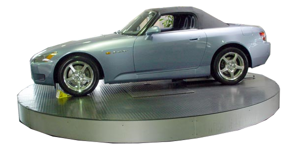 a car turntable