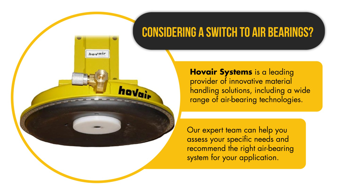 An infographic about air bearings