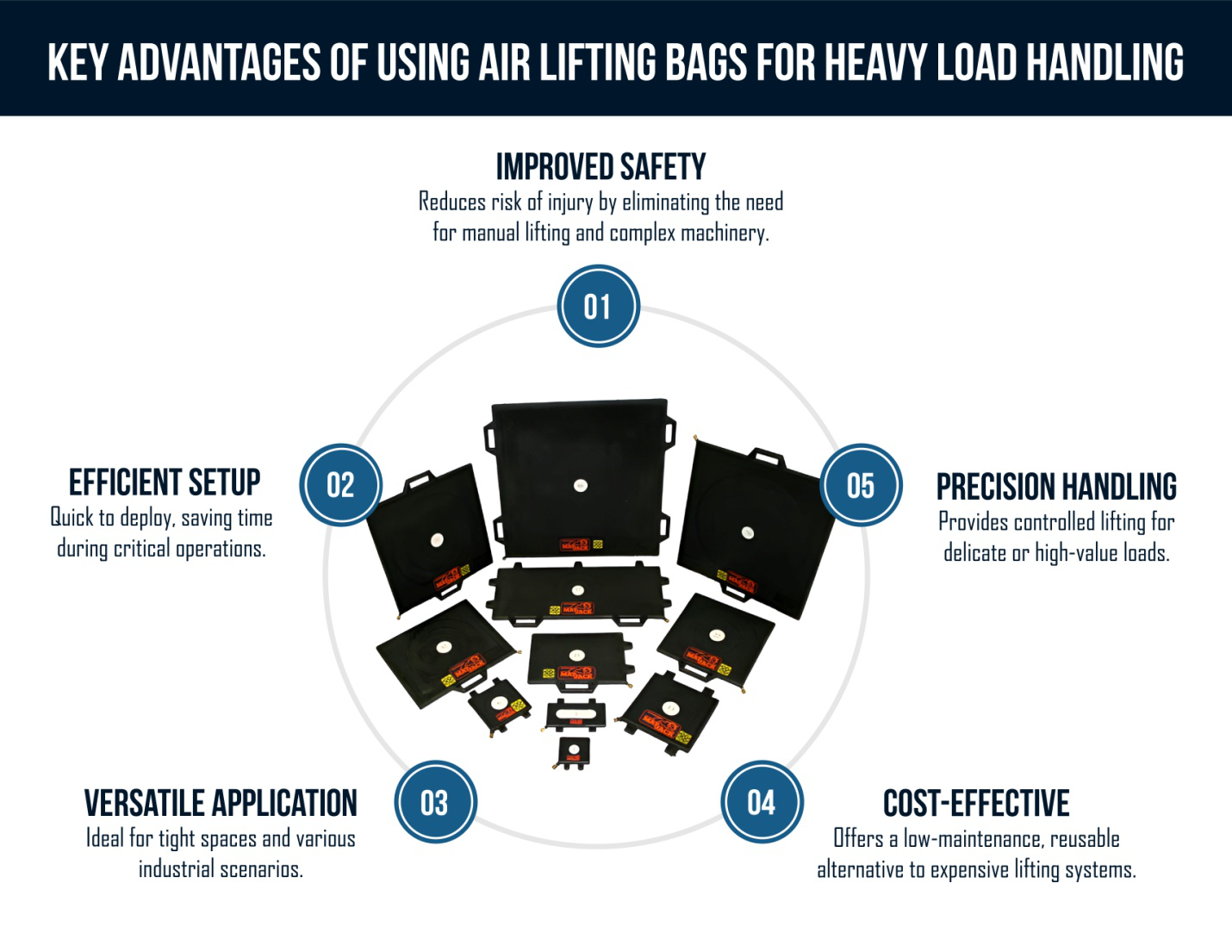Key advantages of using air lifting bags